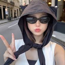 1pc Women's Quick Dry Hat - Breathable Polyester, Solid Color Sun Hat, Fashionable, Suitable For Outdoor Activities, Spring/Summer Series, Machine Washable, Sun Hat