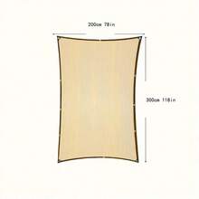 黄色遮阳布，遮阳耐用，户外防晒网带索环，织物遮阳罩，耐热，适用于别墅泳池凉亭庭院花园植物停车场谷仓圣诞礼物