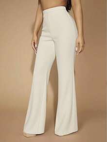 Best Selling Women's Commuting Simple Work Office Style Simple Sexy Elegant Trousers, Fall Women Clothes - Apricot - View 3