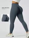 NcmRyu 1 pieza Leggings moldeadores de cintura alta sin costuras para mujer, pantalones deportivos casuales con cintura elástica que levanta el trasero