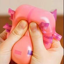 1pc 2025 New Arrival Soft & Squishable Axolotl Squeeze Toy, Excellent Hand Feel, Birthday/Christmas/Halloween Small Gift