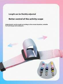AD Fashionable And Colorful Pet Car Retractable Elastic Traction Leash With Safety Buckle, Nylon Anti-Slip Rope, Suitable For Small, Medium And Large Dogs - Car Pet Leash - View 8