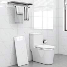 10/20/50pcs Marble Effect Self-Adhesive Wall Tiles, Vinyl Foam Wall Stickers, Waterproof And Moisture-Proof, Easy To Clean And Cut, For Bathroom, Living Room, Kitchen, Bedroom Renovation - Multicolor - View 9