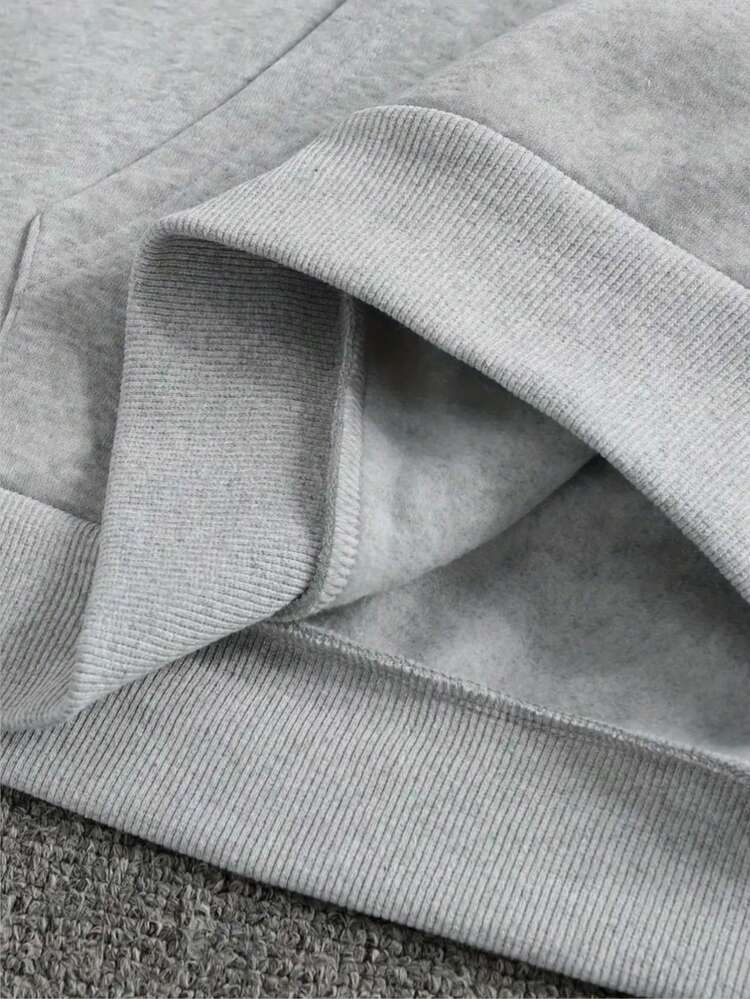 Men Hoodies - 灰色 - 查看 5