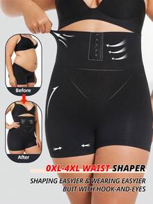 FLARIXA 加大码无缝收腹塑身短裤束腰训练器塑身平角内裤紧致压缩提臀内裤