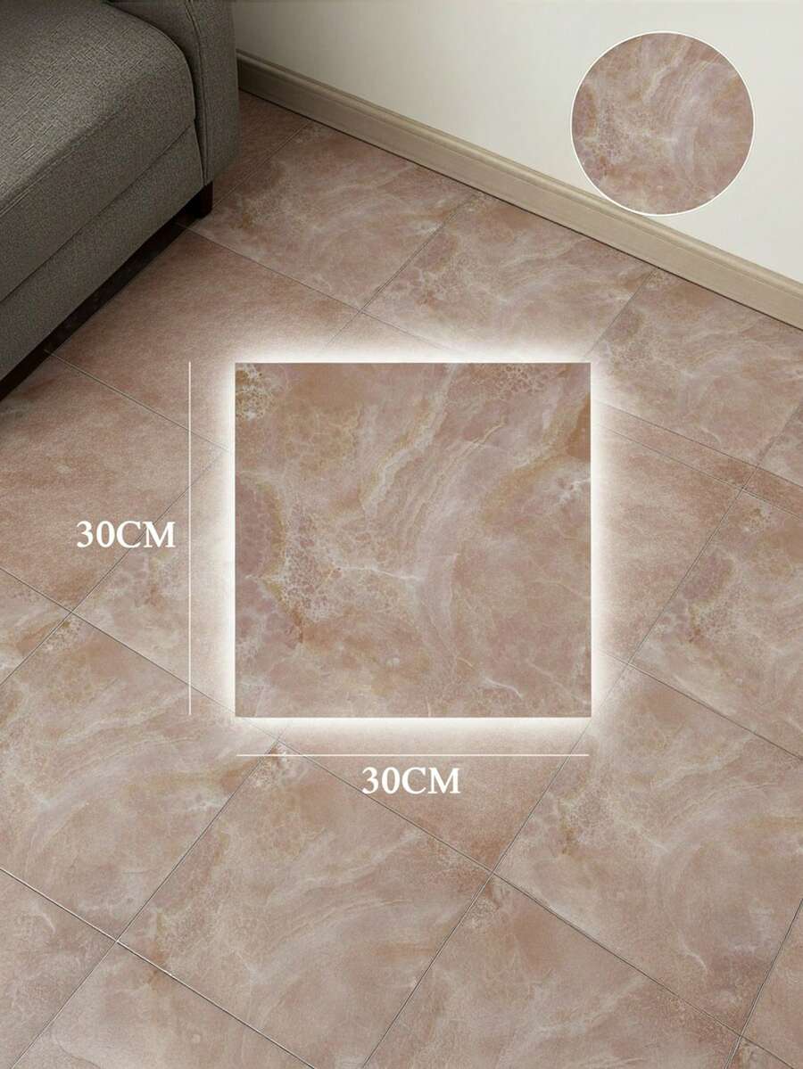 Dwa opakowania naklejek na podłogę z kamienia, naklejek na podłogę z tworzywa sztucznego PVC, samoprzylepnych naklejek na podłogę z tworzywa sztucznego, do salonu, sypialni, do różnych renowacji podłóg komercyjnych, pogrubione, odporne na zużycie i wodoodporne naklejki podłogowe