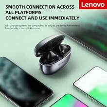 Lenovo ThinkPlus XT88 True Wireless Mini Earphone Bluetooth 5.3 Earbuds Low Latency Gaming Headset Touch Control Long Battery Life HD Voice With Noise Reduction Mic,In-Ear Wireless Headphones. - one-size - View 10