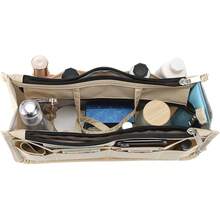 ¡RecomendadoBTSKY - Organizadores de bolsas impresas para el interior de la bolsa, divisores de bolsas de alta capacidad con 13 bolsillos y asa, color beige¡Top de Temporada - Beige - Ver 3