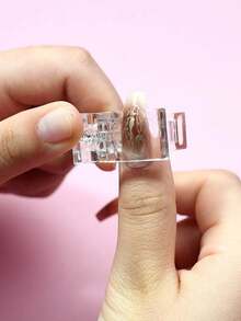 50 قطعة مجموعة قالب وكليب تمديد الأظافر الجيلية، كليب أطراف الأظافر لتشكيل سريع للأظافر، مناسب لتمديد أظافر الأصابع، تجميل الأظافر بالأشعة فوق البنفسجية/الصمام، أدوات الأظافر، لوازم الأظافر، شفاف، وردي، بنفسجي، 20/10/5/1 قطعة