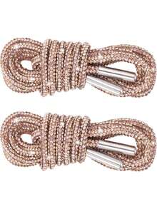 2 件 120 厘米奢华水钻鞋带，圆形水钻鞋带/帽带，时尚闪亮，水晶抽绳运动鞋，运动鞋 - 白色 - 查看 18