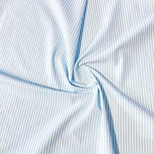 0.5m/1m/2m*145cm 3mm Elegant Blue & Pink Striped Voile Fabric, Classic Pattern, Suitable For Shirts/Curtains/Bedding DIY Sewing Crafts