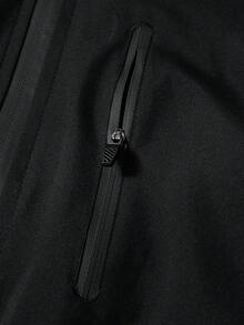 Men's Spring And Autumn Outdoor Sports Casual Versatile Windproof Hooded Contrast Color Jacket For Men - Black - View 7
