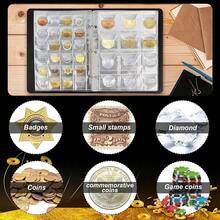 420-Piece Large Capacity Coin Collection Album, Built-In 3 Metal Mechanical Ring Binders, Commemorative Coin Storage Book Coin Album Storage For Collectors, Coin Collection Album Transparent, 26*20*5cm - 黑色 - 查看 4