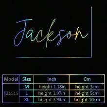 1pc New Design Personalize Custom Name Car Decals Pvc Mural Art Diy Poster For Motorcycle Stickers/Helmet Stickers/Off-Road Vehicle Stickers/Sedan Stickers/Sports Car Stickers/Commercial Vehicle Stickers