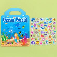 Libros de pegatinas reutilizables, pegatinas de aprendizaje temprano para niños, libros de pegatinas silenciosos, multiescena, adecuados como regalos de Navidad y Año Nuevo - Multicolor - Ver 14