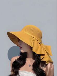 1pc Unisex Sunproof Sun Hat With Neck Cover, Breathable Fishing Hiking Bucket Hat Outdoor Spring Summer, Camouflage Pattern Random