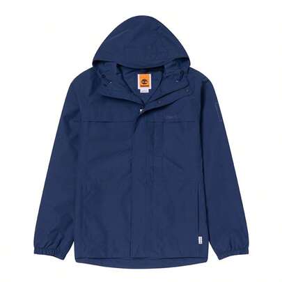 Timberland 男裝休閒服上衣梭織連帽外套日常戶外舒適運動服可調式下擺外套