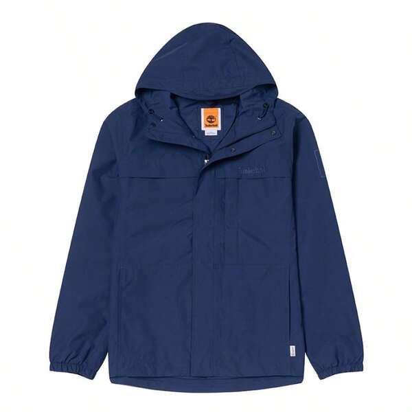 Timberland 男裝休閒服上衣梭織連帽外套日常戶外舒適運動服可調式下擺外套