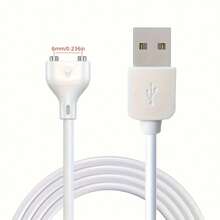 1 Piece Of 5mm-6mm Magnetic USB Interface DC Charging Cable With A 2.7-Foot Oval Base Replacement Charging Cable - White - View 14