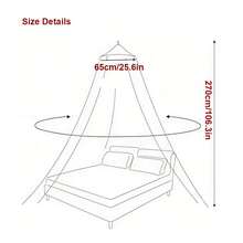 Luxury Princess Canopy Mosquito Net, Romantic Lace Dome For Queen/King Beds - White Wedding & Valentine's Day Gift, Festive Christmas Bedroom Decor - 紫色 - 查看 5