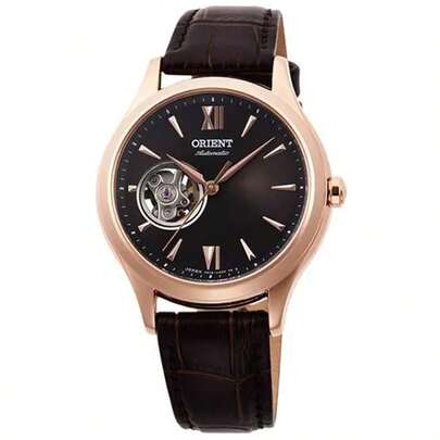Orient 1pc Women's Mechanical Watch With PU Leather Strap