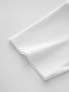 1pc Camiseta Gráfica de Coche de Carreras Vintage, Camiseta Casual de Cuello Redondo para Hombres, Tejido de Poliéster de Punto con Liger Estiramiento, Talla Regular Manga Corta para Ropa de Verano - Blanco - Ver 4