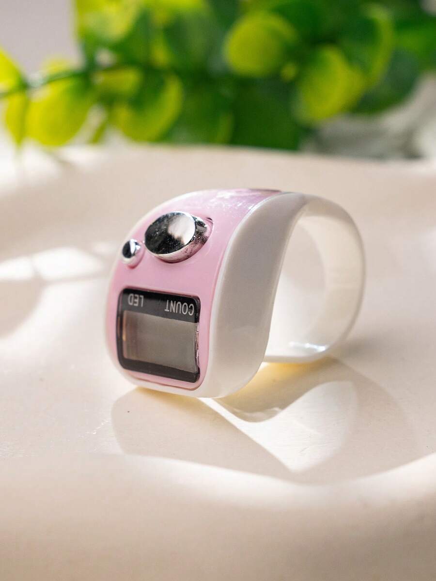 1 قطعة/3 قطع/5 قطع/10 قطع/20 قطعة عداد إصبع LED محمول، عداد يدوي صغير مع زر يدوي، عداد رقمي مدمج، مناسب للعد، مناسب للرياضة والصلاة وتخفيف التوتر - متعدد الألوان - مشاهدة 1