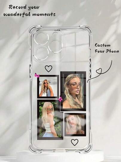 Personalized Anti-Drop Soft Phone Case For Couples, Friends, Travelers, Wedding, Baby, Parent-Child HD Photo Custom Protective Cover Fashion,Stylish,Colorful,Vintage,Contracted,Kawaii,Matching Phone Cases Custom,Personalized,Unique,Customized Ideal Gifts