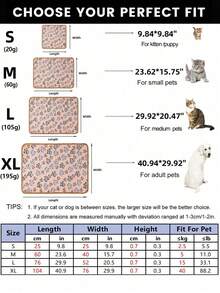 بطانية من الفلوفيل المرجاني ذات بصمة قدم حيوانات أليفة قطعة واحدة ، وسادة بطانية دافئة خفيفة الوزن لاستخدام القطط والكلاب متوسطة وصغيرة الحجم على مدار العام