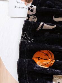 Baby Mädchen süßes A-Linien Kleid mit rundem Ausschnitt, Puffärmeln, Schleife und Motiven wie Kürbis, Geist, Spinne, ideal als Halloween Kostüm, Mädchen Bekleidung, geeignet für Frühling/Herbst Ausflüge