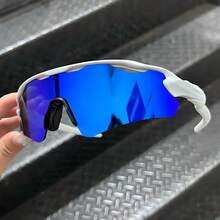 Men's And Women's  Running Cycling Beach Volleyball Polarized Lens  Protection - 白色與深藍色 - 查看 2