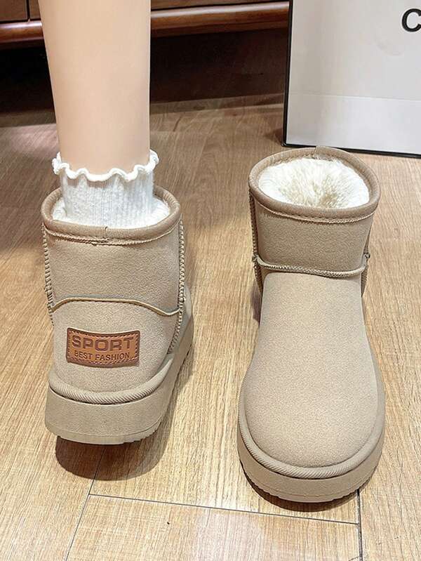 2025 Winter New Thick-Sole Snow Boots For Women, Thick Lining, Short Shaft, Anti-Slip Winter Shoes