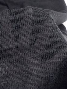 Gray Hollow-Out Long Sleeve Sweater For Women, Spring/Summer Top - Dark Grey - View 8