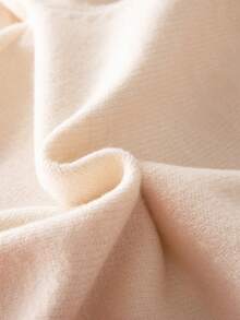 少女休闲小熊刺绣针织套头毛衣，秋冬季 - 杏色 - 查看 10