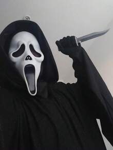 Scary Funny Screaming Face Mask Scary Headgear Adult PROM Props Latex Play Props, Holiday Dress-Up Props(Latex Material) Halloween