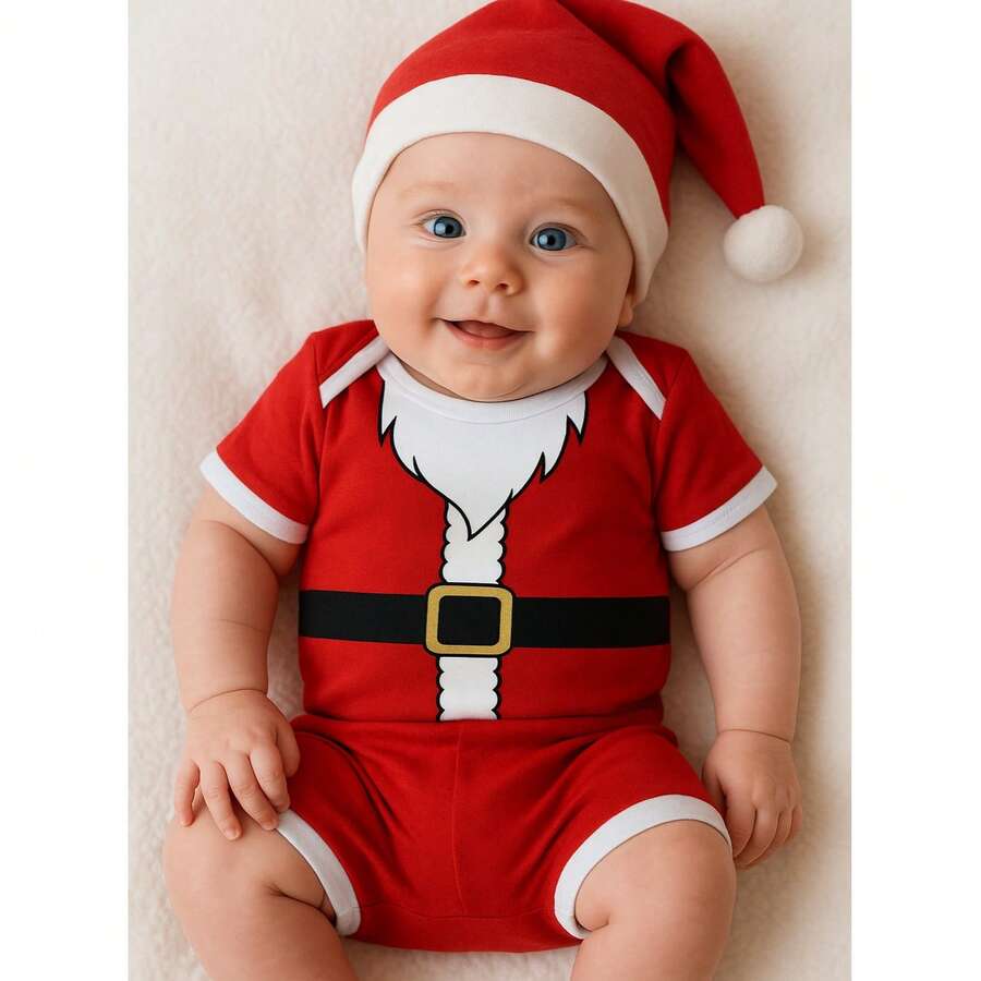Baby Boys Jumpsuits - Đỏ và trắng - Xem 1