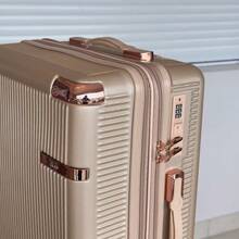 10kg Carry-On Luggage With 360° Wheels Travel Hand Luggage - 金色 - 查看 4