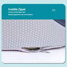 Memory Foam Coccyx Tailbone Hip Lumbar Support Non-Slip Washable - Black - View 5