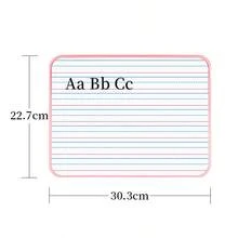 1Pc Four Lines And Three Compartments 30.3*22.7cm Double-Sided Writing Board A4 Home Message Board English Edged Small Whiteboard