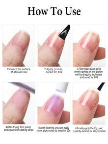 Fiber Nail Repair Gel For Broken Nails, Fiber Rubber Base Gel Transparent Nail Repair Gel, Gel Nail Strengthener For Thin Nail Extend Short Nails