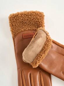 Găng tay cảm ứng dành cho nữ, dày dặn, ấm áp, chống gió, chống thấm nước, đi xe máy, đạp xe mùa thu/đông - Nhiều màu - Xem 5