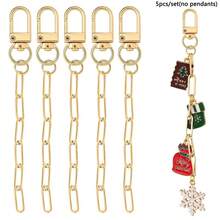 110/55 件圣诞节 DIY 钥匙扣制作套件，包含圣诞树、圣诞老人、雪花等合金饰物，配有钥匙扣夹、跳环和钥匙扣钳，适合女性，馈赠佳品 - 鑰匙圈套裝 - 查看 6