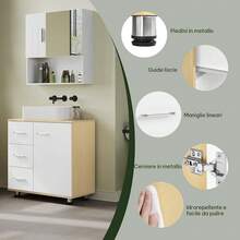 Bath Sets - White + Light Oak - View 6