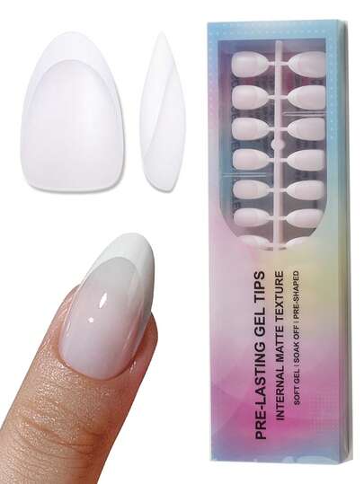 150pcs French Gel False Nail Tips, 15 Sizes, Short Square Pink, False Nails, Suitable For Women DIY Manicure And Salon Nail Decoration Nail Supplies