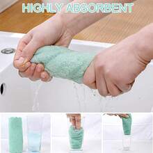 1/5/10/15/20pcs Random Color Extra Large & Thick Cleaning Cloths, Soft, Quick-Drying, Oil-Free Super Absorbent Microfiber Towels, Suitable For Kitchen, Dining, Tabletop, Car Washing & Polishing, As Well As Kitchen, Bathroom, Home, Household Cleaning - Multicolor - View 6