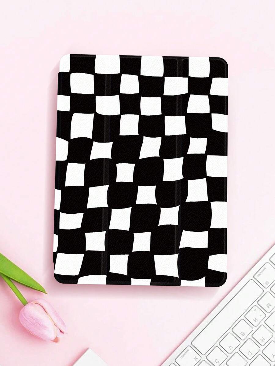 Karomuster iPad (A16) 11 Zoll 11. Generation 2025 Schutzhülle, kompatibel mit iPad 10,2 Zoll 2021/2020 iPad 10./9./8. Generation, kompatibel mit Samsung Galaxy Tab A8 10,5 Zoll 2022, Tablet-Schutzhülle mit Stifthalter, unterstützt Auto Sleep/Wake Cover