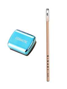 双孔削笔器，4种颜色可选，适用于眼线笔、眉笔和化妆笔，迷你便携多功能削笔器，化妆品，价格实惠，房间装饰，梳妆台，旅行，卧室，化妆配件 - 彩色 - 查看 13