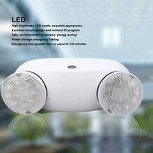 Adjustable Double-Ended LED Emergency Lighting Lamps, With Spare Battery - White - View 2