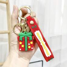 Santa Claus Doll Keychain Elk Socks Christmas Tree Pendant Superhero Themed Gift For Christmas, Halloween, Valentine's Day Gift Gift Ideas Bag Accessories Lanyards With Id Holder Car Accessories Bag Charms Car Accessories Teacher Friend Sister - Multicolor - View 8