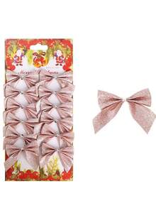 12/24/36 sztuk ręcznie robionych mini kokardek choinkowych w kształcie choinki, ozdoby na świąteczne pudełko prezentowe - idealne do dekoracji biurka, bukietów ślubnych, pakowania prezentów i dekoracji imprezowych, odpowiednie do świątecznego wystroju domu